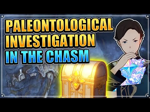 Paleontological Investigation in The Chasm (ALL 5 Strange Rock Locations) Genshin Impact World Quest
