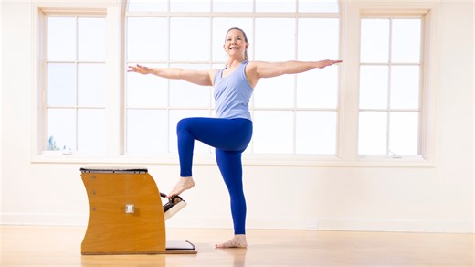 5.9K views · 39 reactions | Challenge your strength and precision while getting a full-body boost with Amy Havens in this quick yet powerful Wunda Chair workout! Perfect when you want an effective session in less time. Move with Amy here: https://bit.ly/4gFIHjI | Pilates Anytime | Facebook