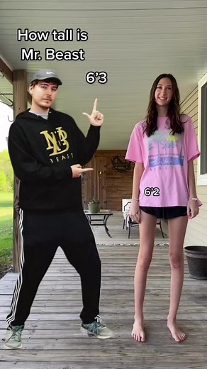 How tall is Mr. Beast #tall #tallfamily | That Tall Family