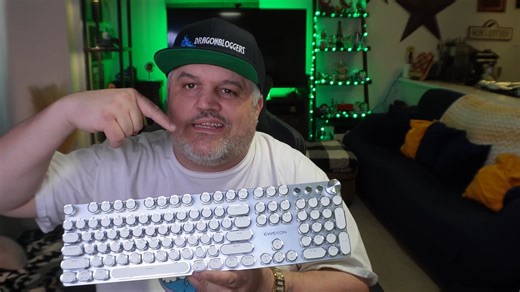 Watch What to Know! EWEADN Typewriter Style Gaming Keyboard on Amazon Live