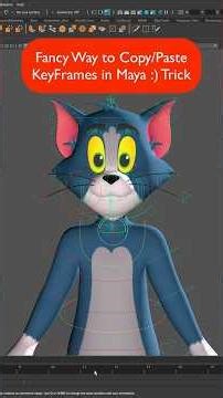 Copy Paste Animation Keyframes Shortcut Trick in Maya 😆Super Fancy!