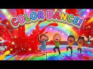 Color Dance! 🎨 Learn Colors with This Fun Kids Movement Song | Preschool Learning