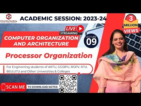 COA9: Processor Organization | General Registers Organization | Stack and Computer Organization