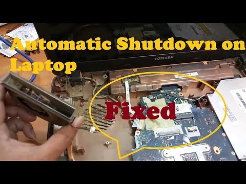 Solved automatic shutdown toshiba laptop simple method....working 100%
