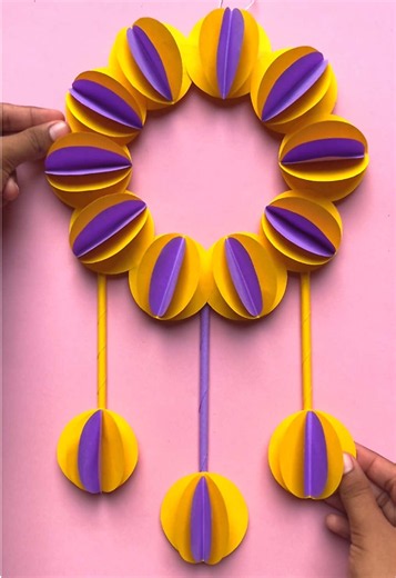 Easy Paper Wall Hanging Craft Idea | Simple DIY Wall Hanging