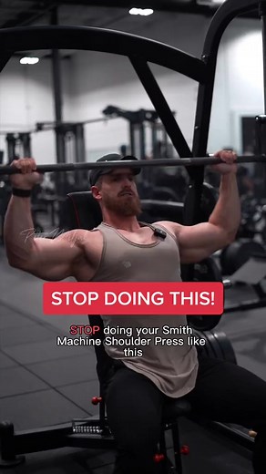 102K views · 738 reactions | Smith Machine Shoulder Press - The bench angle is going to be different for everyone, however you want to set it upright but comfortable on uour shoulders. Keep elbows slightly tucked and wirsts / elbows stacked through the movement. Think about driving biceps and elbows in towards your ears. Control the eccentric, work in your full active range. - #gymtiktok #GymTok #shoulderworkout #shoulders #shoulderpress #gymtips | Petermiljak | Facebook