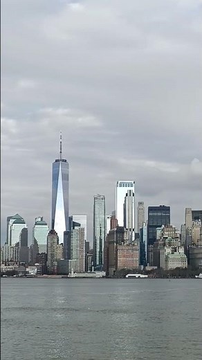 NYC.World trade centre.Manhattan skyline.View of Manhattan from the ferry.New York City.Skyline NYC