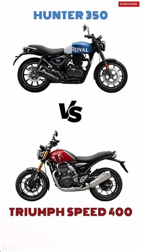 Hunter 350 vs Speed 400 🔥 #royalenfield #triumph