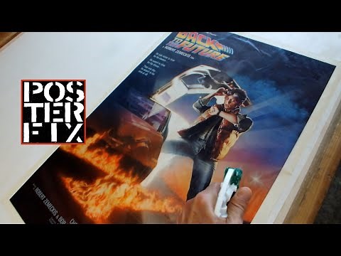Back to the Future - 1985 one-sheet gets Linen Backed!