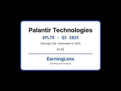 Palantir Q3 2025 Earnings Call