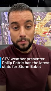 STV weather presenter Philip Petrie has the latest stats for Storm Babet. #stormbabet #scotland #scottishweather #weatherforecast #update #redwarning #amberwarning #stv #stvnews | STV News
