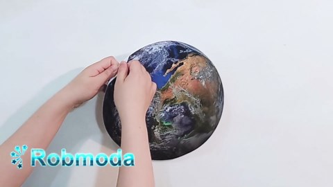 Glow in The Dark Stars Solar System Wall Decals, The Earth Wall Stickers for Bedroom, Baby Nursery Planets Sticker Decoration for Ceiling (Blue)