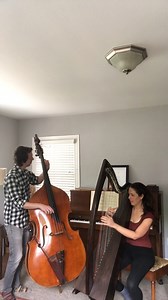 Megan Conley, Houston Symphony principal harp, joins her husband Shawn, a double bassist, for this at-home performance! Megan notes, "It is written for Paraguayan harp but works well on my Irish lever harp, which has a really nice color different from my orchestra harp." #MusiciansAtHome | Houston Symphony