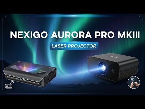 NexiGo Aurora Pro Ultra Short Throw 4K Tri-Color Laser Projector