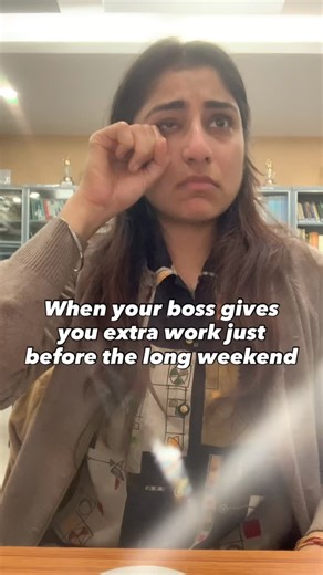 Ar. Maya Dang on Instagram: "Excuse me? Kya matlab hai mera sara kaam galat tha? Kya matlab ab mere long weekend ki band baj gayi hai? Kya matlab kya ? Kya? Kya? Crying brb"