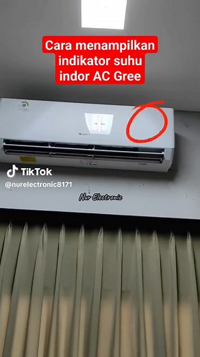 Cara Memunculkan Display Indikator Suhu Indor AC Gree