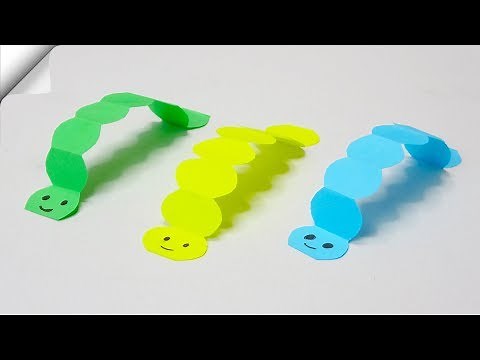 DIY paper crafts | Paper worm