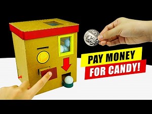 Easiest DIY Candy Machine | Fully Functional & Coin-Operated +FREE TEMPLATE!