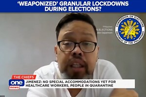 #TheChiefs | COMELEC spokesperson James Jimenez expresses concerns about the possibility of some local officials taking advantage of their power to implement granular lockdowns to bar supporters of opposing camps from participating in the elections. #BilangPilipino2022 | ONE News | Facebook