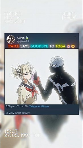 Twice says goodbye to Toga 🥹😭#myheroacademia #edit #mha #amv #anime