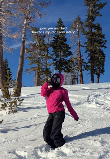 How to Jump into Snow Safely