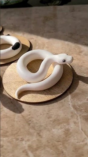 Ball python figurines #ballpython #ballpythons #snake #polymerclay #resincasting