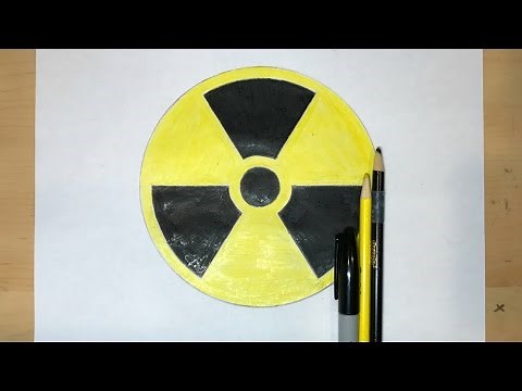 How to Draw the Nuclear Radiation Symbol | Symbol Drawing