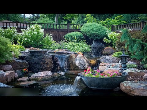 SMALL WATER FEATURE GARDEN DESIGN IDEAS | HOW TO DECORATE REFRESHING BACKYARD WITH WATER FEATURE