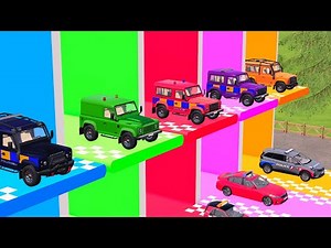 Extreme Off-Road Challenge in FS22: Multiple Cars Survive the Steep Obstacles