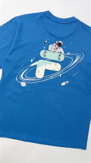 FILA FUSION斐乐潮牌情侣款针织短袖衫夏新款凉感宽松纯棉T恤 正黑色-BK L 175/96A/L