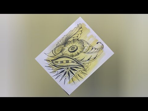 Colorful Zentangle flower art || zentangle art drawing #drawing #art #zentangle 