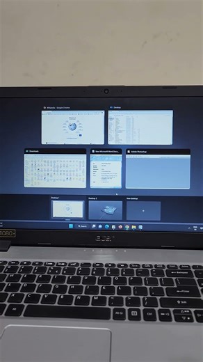 Open Task View using Keyboard Shortcuts in Windows Computer