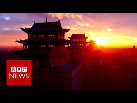 China's Great Wall filmed by drone - BBC News
