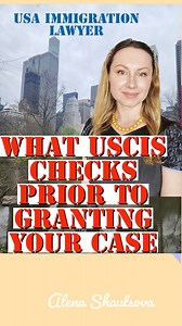 26K views · 1.5K reactions | What USCIS will check prior to granting your application | New York Immigration Lawyer | Facebook