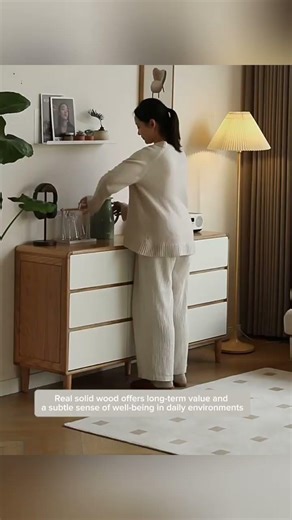 White Oak 9-Drawer Dresser for a Calm Bedroom #bed #dresser #wardrobe