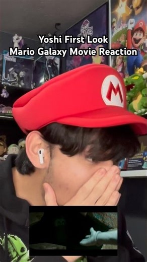 YOSHI FIRST LOOK! - Mario Galaxy Movie Reaction | #shorts #supermariogalaxy #nintendo