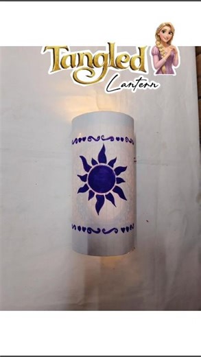 Diy tangled lantern from rapunzal #diy craft ideas 💡#rapunzal# craft