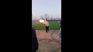 Fire-breathing mishap narrowly avoided in Shaanxi, China