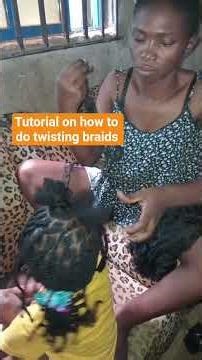 tutorial on how to do twisting box braids #hairstyle #braids #braidstyles #twistingbr #braidhairstyl