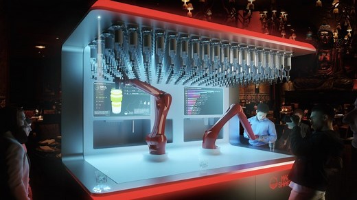 This bionic bartender serves up 120 drinks an hour