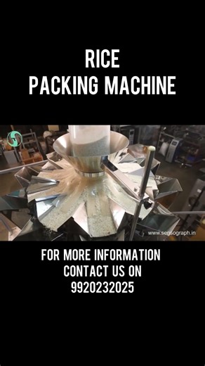 Rice Packing Machine . #ricepackingmachine #packingmachinemanufacturer #packingmachinemanufacturer
