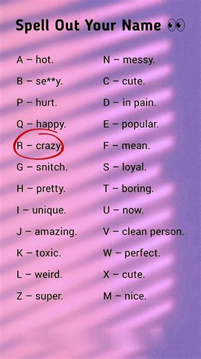 Spell Your Name & Reveal Your Personality 👀🤓 | Name Game Challenge 😂