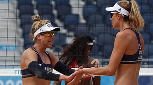Women's Beach Volleyball: Ross, Klineman Advance to Quarterfinals