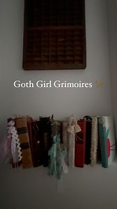 These 📚 contain magic 🪄 Goth Girl Grimoires are handmade, upcycled books transformed into unique scrapbook journals, filled with pockets, vintage ephemera, and journal pages. 📄 Inspired by Gen X Goth Girl memories, each 📕 is a one-of-a-kind treasure waiting to inspire you 🖤 All pages can be used as inspiration for writing, spells, planning,drawing, painting, or collaging on top of. Includes secret pockets, tuck spots, journal cards and ephemera. Made out of tea-dyed, and vintage papers, lac
