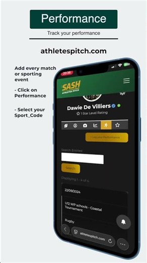 Athlete Pitch - Add Performance Data