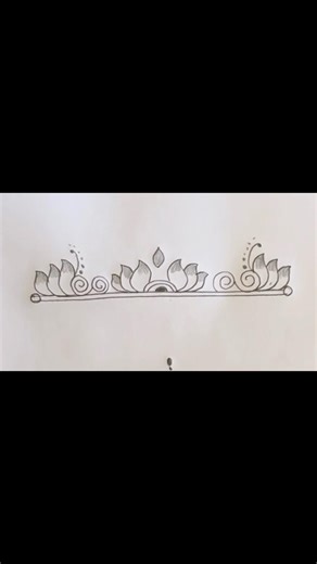 Easy & Simple Line Border Design #borderrangoli #kolam #muggulu #ytshorts #trending #swapnanas #art