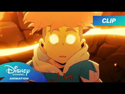 When Key Discovers His Powers! ⚡🔥 | Dragon Striker: Meet the Players | ‪@disneychannelanimation‬