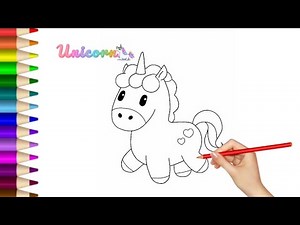 How to Draw a Cute Unicorn | Simple & Easy for Kids