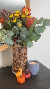 11K views · 77 reactions | Quick and Easy Fall Decor  Alison makes a fall centerpiece or vase that you can use all season long. Let us know if you tried it! This original video was produced by Network Media, LLC, Alison Koroly and Wes Gonzales. | Life With Wes & Alison | Facebook