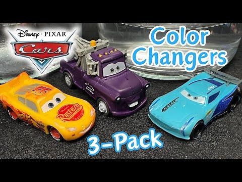 Mattel Disney•Pixar Cars Color Changers 3-Pack (McQueen, Mater & Storm) Review